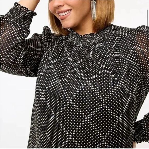 J. Crew Ruffle Tiered Sparkle Mini Dress Size Small - Picture 11 of 11